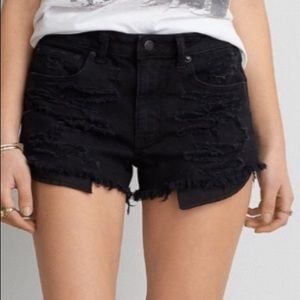 american eagle hi rise festival shorts